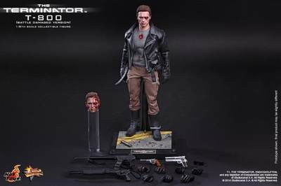 【GD漫玩社】HOTTOYS HT MMS238 终结者 T1 T800 施瓦辛格 战损版