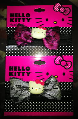 【GD漫玩社】sanrio三丽鸥凯蒂猫树脂蕾丝蝴蝶结发带发箍发饰饰品