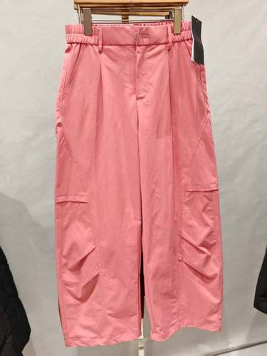 5338针丝缘子汇春款新品五色可选底部可抽绳时尚弯刀裤加大码女裤