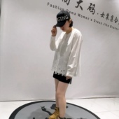 女装 3200针丝缘子汇年货春款 加大码 设计感蝴蝶图案减龄衬衫 新品