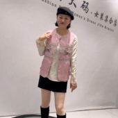 1607女权贵族年货春款 女装 新品 刺绣图案气质减龄国风马甲加大码