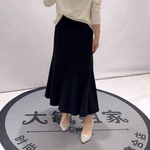 5299芮娜依莲秋款新品女人味显瘦百搭气质鱼尾半身裙加大码女装