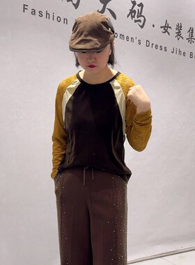 6577女权初冬新品植绒拼接蕾丝可外穿可内搭打底衫加大码女装