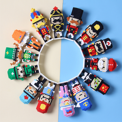 查克拉钻石 微型小颗粒拼装积木 胡桃夹子 小兵