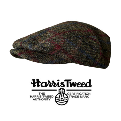 HarrisTweed秋冬鸭舌帽子男士100%纯羊毛经典哈里斯复古前进帽