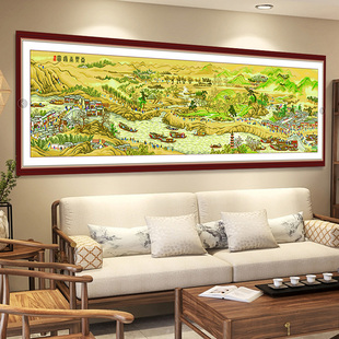 康熙南巡图十字绣2025新款线绣客厅大气山水画风景十大名画自己绣