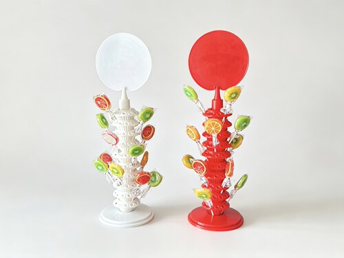 糖葫芦棉花糖棒棒糖糖果塑料展示架摆地摊棉花糖摆台展示架