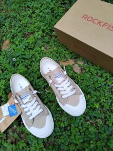 Rockfish微瑕捡漏正品春夏帆布鞋女款一脚蹬休闲板鞋云感小白鞋