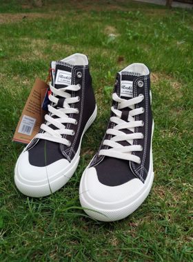 英国Rockfish男女高帮防泼水布面增高帆布鞋春夏秋饼干布鞋微瑕疵