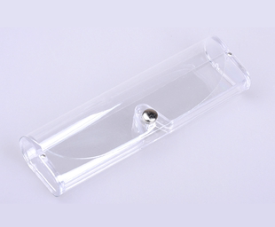 老花透明镜盒 pvc透明眼镜盒 平光近视眼镜盒 偏光眼镜夹片盒