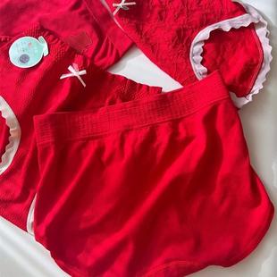 三角裤 鸿运当头 大版 合集本命年结婚喜庆中腰中版 女士内 大红内裤