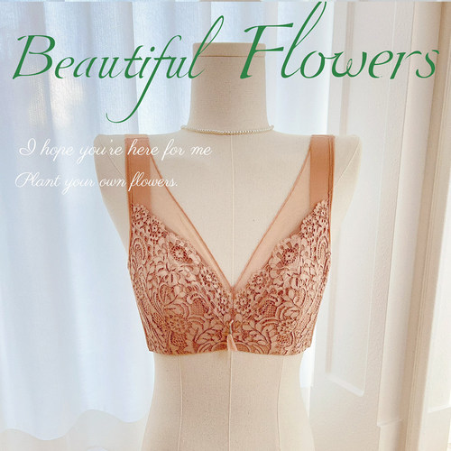 纯棉超薄全罩杯大胸调整显小文胸