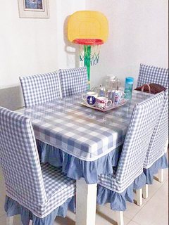 定制北欧网红格子布料餐桌布椅套椅垫套装茶几长方形椭圆圆形布艺