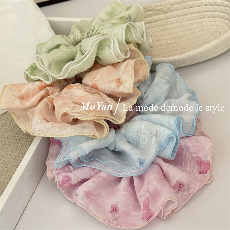 夏日清新超大双层甜美碎花大肠发圈百搭花朵头绳扎马尾发绳女头花,饰品/流行首饰/时尚饰品新,发饰,淘宝优惠券,粉丝福利购,淘宝优惠卷