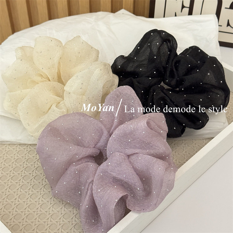 新款奶油烫钻满天星泡泡网纱大肠发圈气质高级感头绳网红发绳头花,饰品/流行首饰/时尚饰品新,发饰,淘宝优惠券,粉丝福利购,淘宝优惠卷