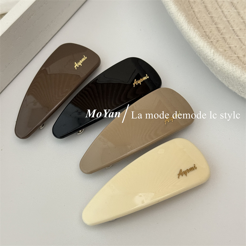 韩版气质字母标弹簧夹2026新款发夹侧边刘海夹后脑勺碎发发卡夹子