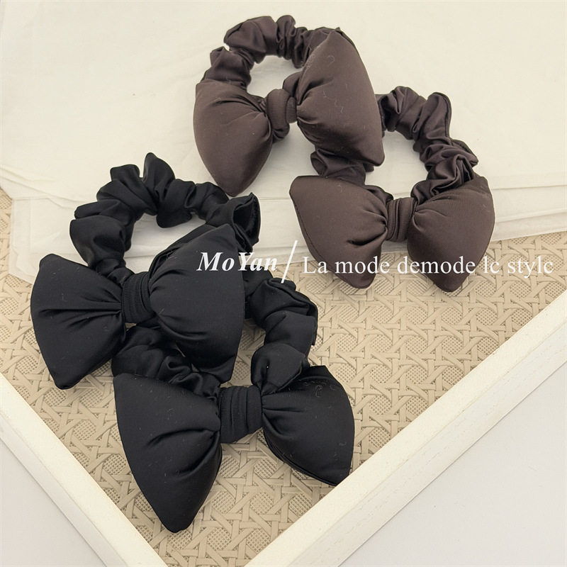 韩版简约高级感充棉泡泡蝴蝶结小肠发圈质感百搭打结发绳马尾头绳,饰品/流行首饰/时尚饰品新,发饰,淘宝优惠券,粉丝福利购,淘宝优惠卷