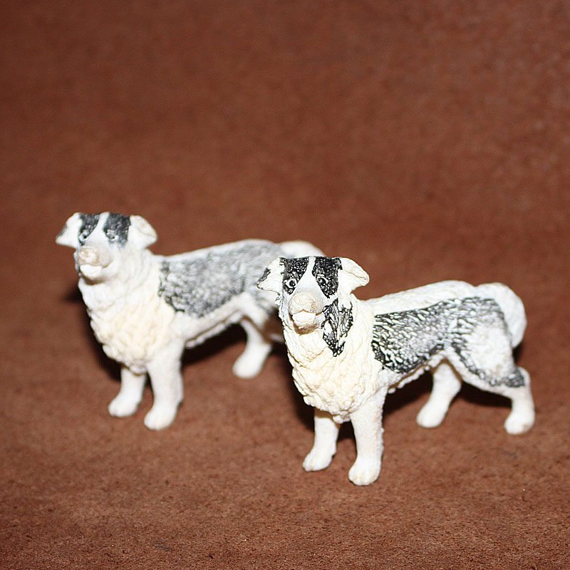 思乐schleich 仿真动物模型玩具沙具摆件 宠物狗 花狗 牧羊犬