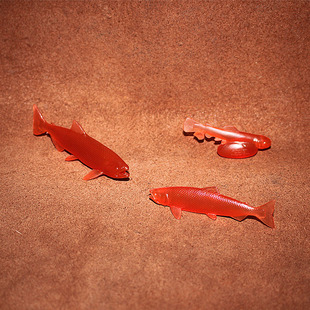 safari 仿真动物模型玩具 海洋场景摆件 红鲑鱼产卵 鲑鱼成长