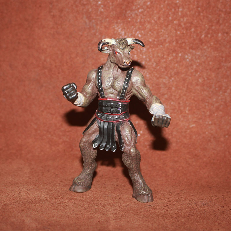 safari牛头人塑胶模型玩具