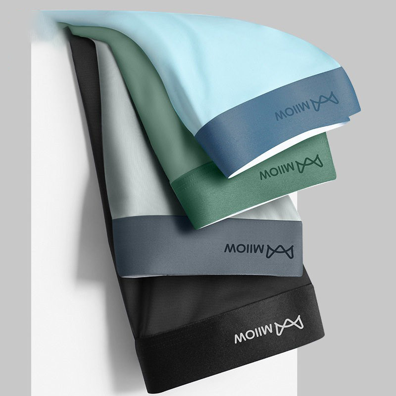 猫人男士冰丝内裤平角裤衩学生双层内档透气抗菌纯色抗菌四角短裤,女士内衣/男士内衣/家居服,男平角内裤,淘宝优惠券,粉丝福利购,淘宝优惠卷