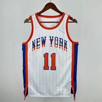 Knicks No. 11 Brunson jersey 4 Rose City Edition Towns 7 Anthony retro shorts Clarkson thumbnail 3