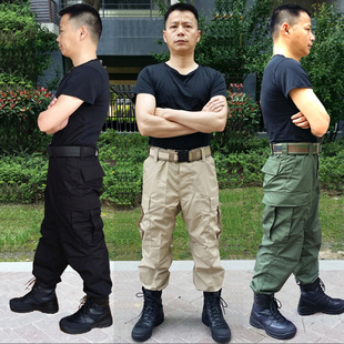 大碼 男裝 軍迷戶外運動多兜寬松休閑褲 夏季 作訓褲 BDU戰(zhàn)術(shù)長褲 工裝