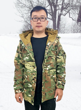 北部熊冬季保暖迷彩G8风衣冲锋衣