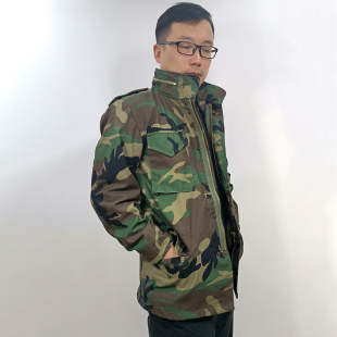 棉服大衣 战术夹克外套冬季 军迷美军M65风衣战地男装 四丛迷彩军版