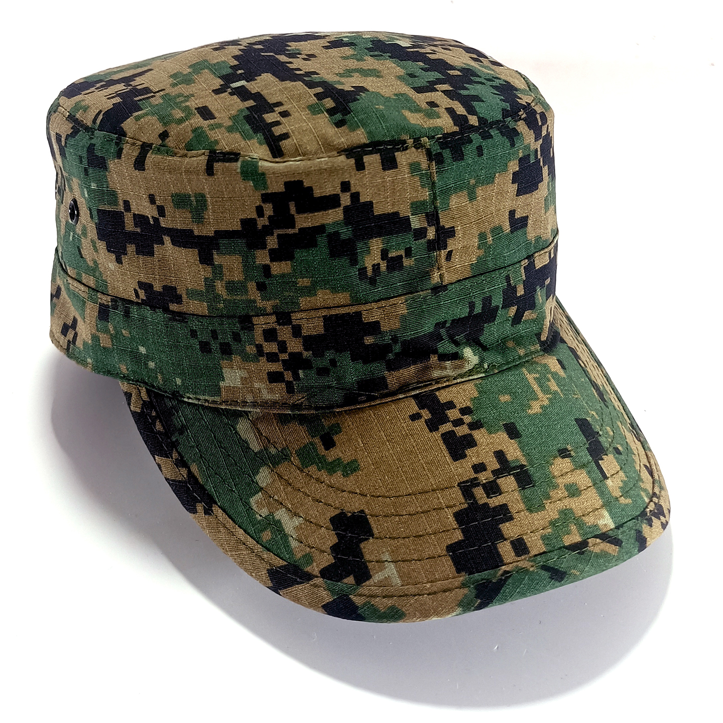 定制户外军迷战术美式迷彩小兵帽作训鸭舌帽子男款平顶棒球帽调节