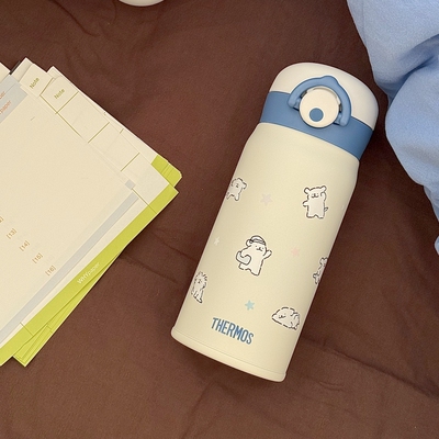 膳魔师线条小狗保温杯316L不锈钢