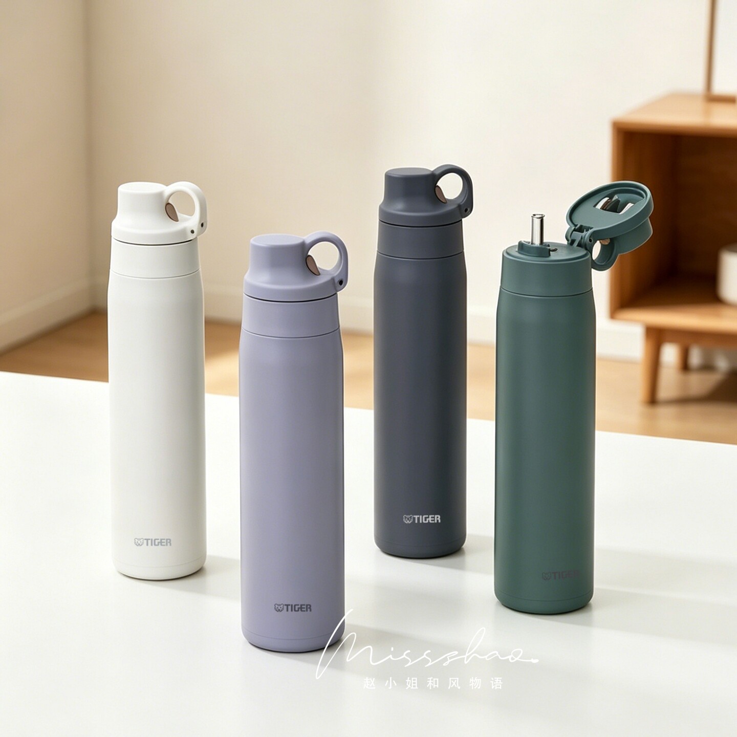 2026新款日本进口Tiger虎牌保温杯大容量不锈钢吸管杯子MTS 750ml