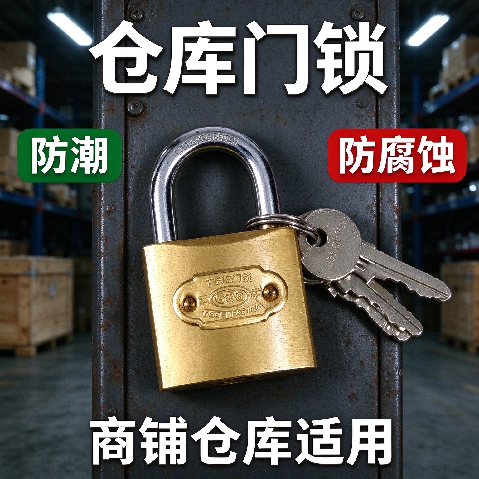 黄铜挂锁防盗防撬家用锁具宿舍柜子锁户外庭院仓库大门防水
