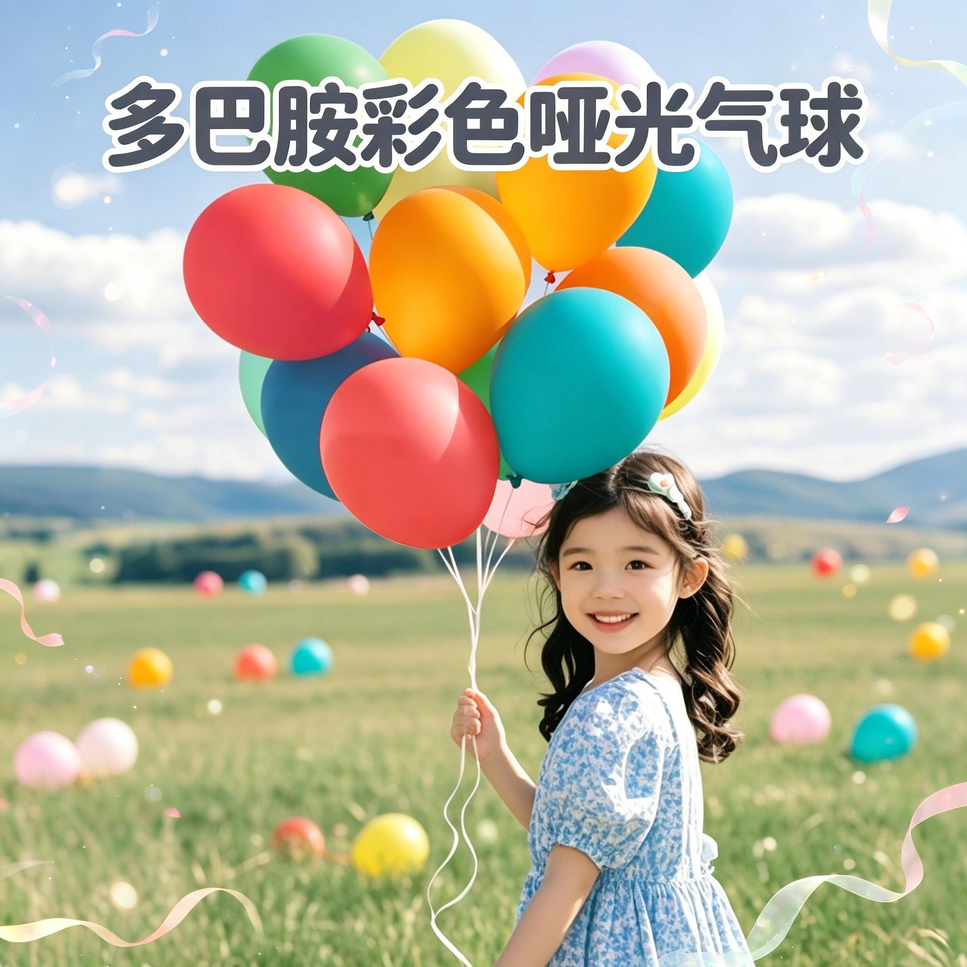 马卡龙气球彩色混装多巴胺加厚无毒儿童周岁生日场景布置装饰气球