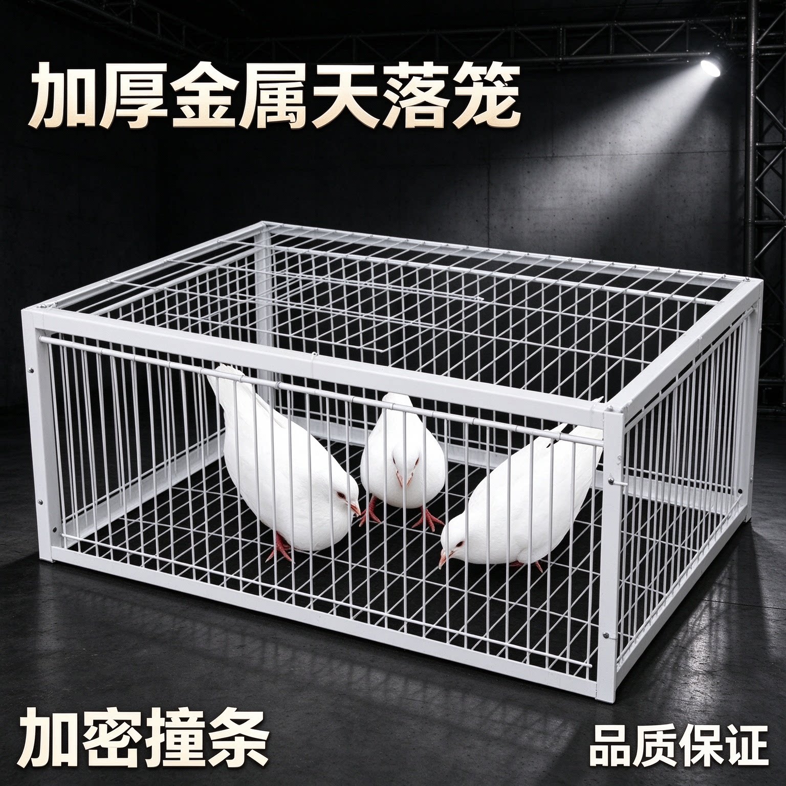 只进不出天落鸽子笼加密撞条设计四面进口连续进鸽烤漆防锈户外