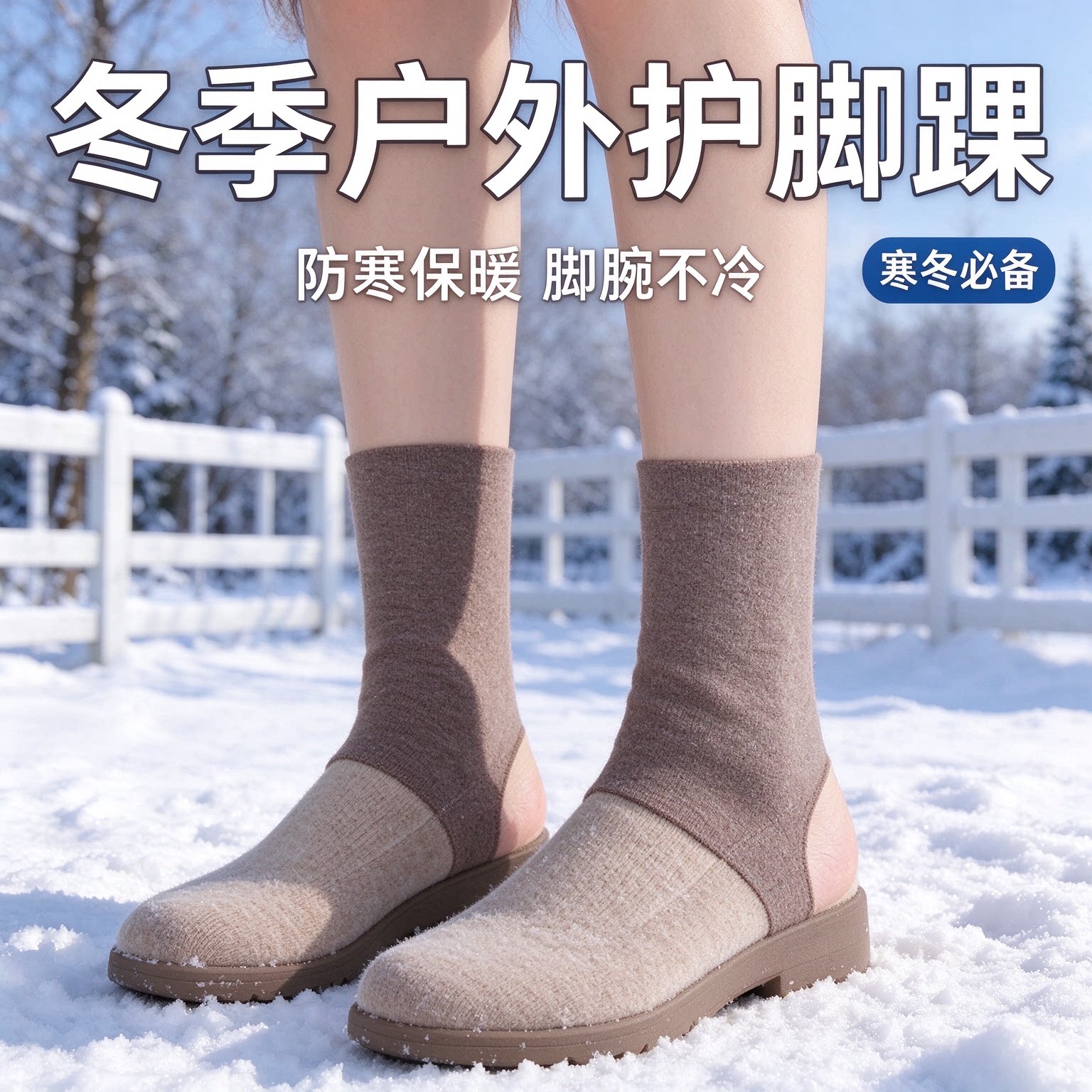 薄款德绒护踝套男女通用护脚踝空调房防寒护脚腕不卷边防滑落袜套