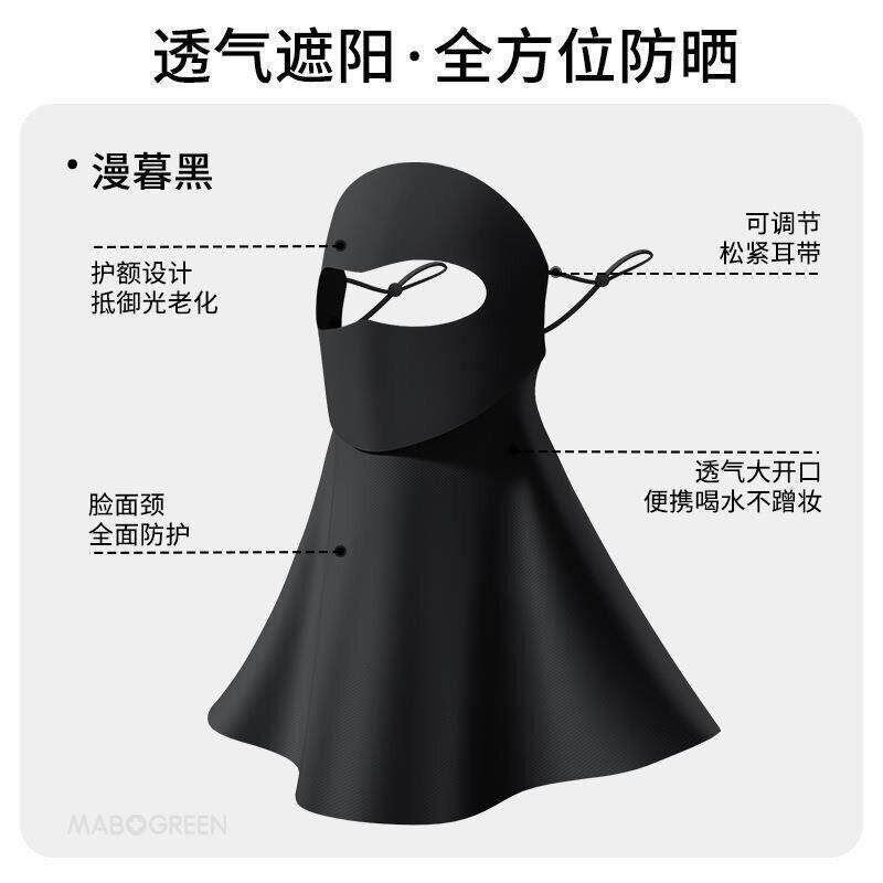 夏季防护2026防晒面罩儿童防紫外线口罩鼻透气新款全脸脸基尼露口