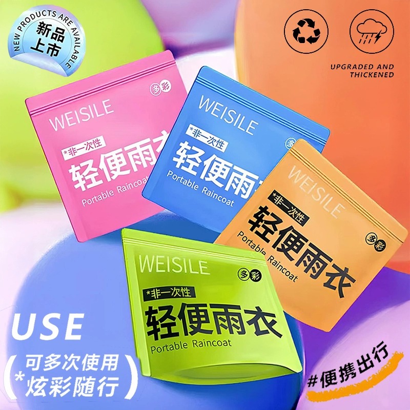【全网爆款】外穿便携卡片雨衣