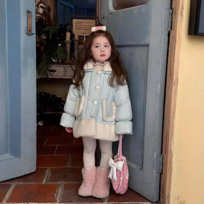 中小女儿童加厚棉服秋冬女童韩版加厚毛毛拼接棉服宝宝小香风外套,童装/婴儿装/亲子装,普通外套,淘宝优惠券,粉丝福利购,淘宝优惠卷