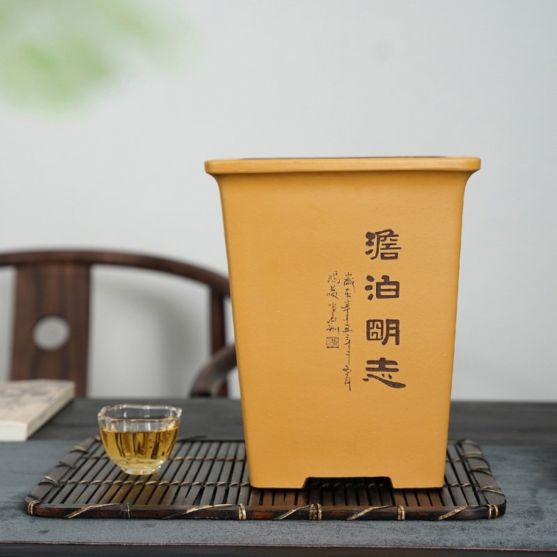 清香阁名家春兰建兰古典风紫砂盆