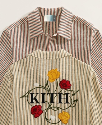KITH Boxy Collared Overshirt 刺绣衬衫
