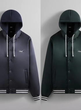 KITH 2023 GORMAN JACKET 缎面棒球服棉衣