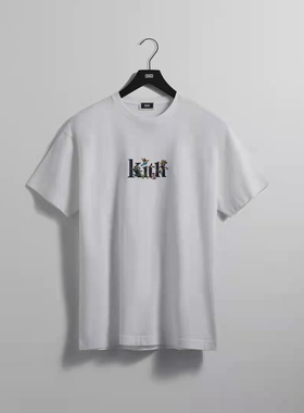 KITH Jacobean Serif Logo Vintage Tee 花卉LOGO 短袖T恤