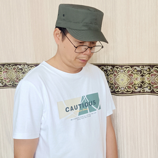 新款美式军迷户外军绿色平顶帽男款战术棒球帽大头围可调节鸭舌帽