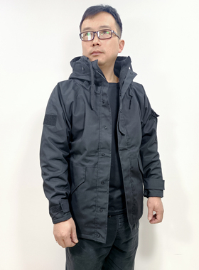 美式军迷军旅黑色迷彩服G8风衣外套男款冲锋衣户外冬季保暖军大衣