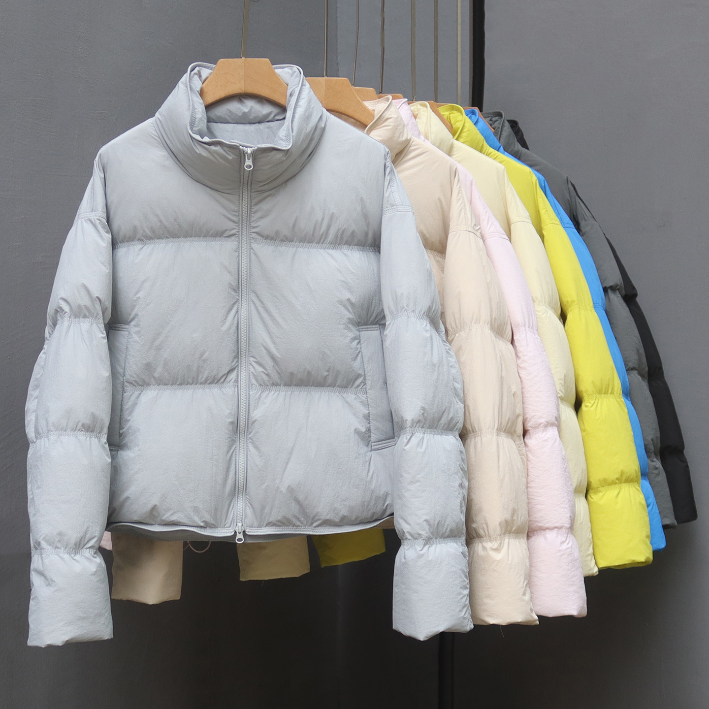 简约百搭小个子加厚短款羽绒服女