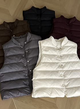 短款羽绒马甲女2025秋冬新款羽绒服高端内搭背心立领百搭叠穿内搭