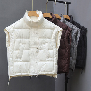 高级感超好看羽绒马甲背心女保暖2025新款秋冬季坎肩外穿马夹外套