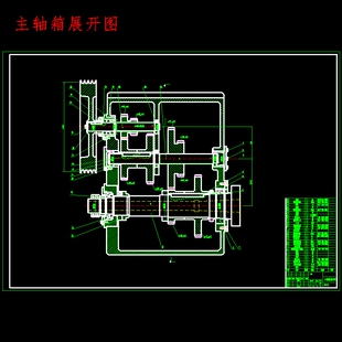 机床分级变速主传动系统设计含6张CAD图