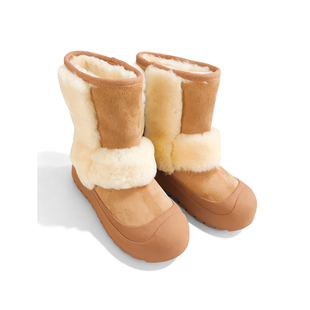 【小李不讲李呀】羊毛一体牛猄面雪地女靴25506